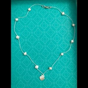 Handmade cultured pearl necklace!